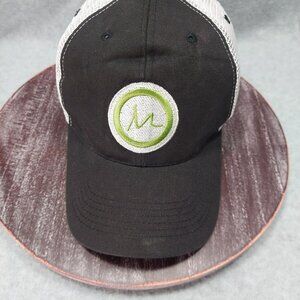 M Logo Trucker Hat Cap Adjustable Strap Black White Indie Caps